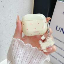 波尔卡圆点耳机盒，猫耳式耳机盖保护套，适用于 1/2/3/4/Pro