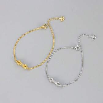 1pc 925 Sterling Silver New Zirconia Vajra Bracelet, Lightweight Luxurious Elegant Vintage Fashion Adjustable Wrist Accessory With Gift Box