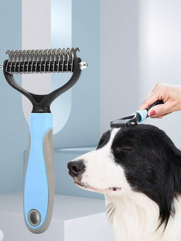 Pet Detangling Brush, Cat Dog Hair Thinning Trimmer, Deshedding Tool, Specialized Grooming Brush For Cats And Dogs, Suitable For Golden Retriever, Poodle, Anti-, Deshedding, High Quality Grooming Tool