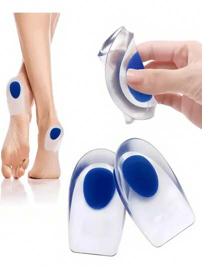 1 Par / 2 Par / 3 Par Palmilha de Gel Para Calcanhar Palmilhas de Silicone para Aliviar a Dor de Esporões Ósseos ou Pés Arranhados, a Melhor Palmilha de Gel Palmilha de Gel