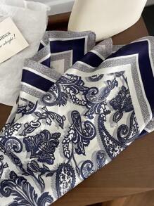 1 pezzo Sciarpa da donna a stampa paisley quadrata da 70cm, fascia per capelli per donne, bandana, accessorio di moda per decorazione, ideale per impreziosire il tuo look