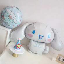 Sanrio 1 pezzo, 116cm Palloncino grande a forma di Kitty tridimensionale in lamina di alluminio per festa di compleanno, decorazioni per feste, forniture per feste a tema Hello Kitty