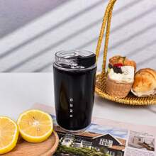 NEW Office Beverage Vacuum Cup Travel Portable Drinking Cup Stainless Steel Vacuum Car Leak Proof Handle Coffee Vacuum Cup Thermal Insulation Cooling Cup