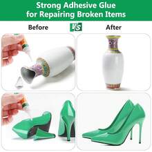 24 支装超级透明胶水，强力粘合，速干氰基丙烯酸酯胶水，适用于美甲、木材、橡胶、皮革、塑料、金属、水钻首饰、DIY 手工艺品等的粘合。学校用品，返校 - 彩色 - 查看 8