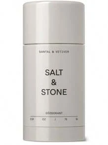 Desodorante natural - Santal | Desodorante natural extra fuerte para mujeres y hombres | Sin aluminio con probióticos, extractos de algas y manteca de karité (2.6 Oz)