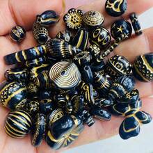 100 克混合颜色，复洛克风格亚克力珠子，孔适合 DIY 珠宝制作，非常适合手镯和耳环 - 圖片色 - 查看 3