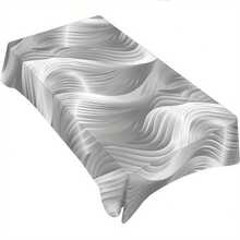 1/20pcs Elegant Gray Striped Tablecloth, Rectangular And Durable, Easy To Clean, Suitable For Picnic Or Holiday Party Decoration, Restaurant Decoration, Kitchen Decoration, Birthday Parties, Home Decoration - Multicolor - View 5