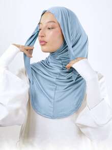 1 件女士纯色巴拉克拉法帽头巾，弹性头巾，透气，舒适，吸湿排汗，适用于日常生活、运动、瑜伽、健身和时尚穿着