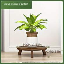 Multi-Directional Wheeled Flower Pot, Household Tea Table Tray With Rolling Casters, Flower Pan With Water Tray, Potted Plant Stand - View 8