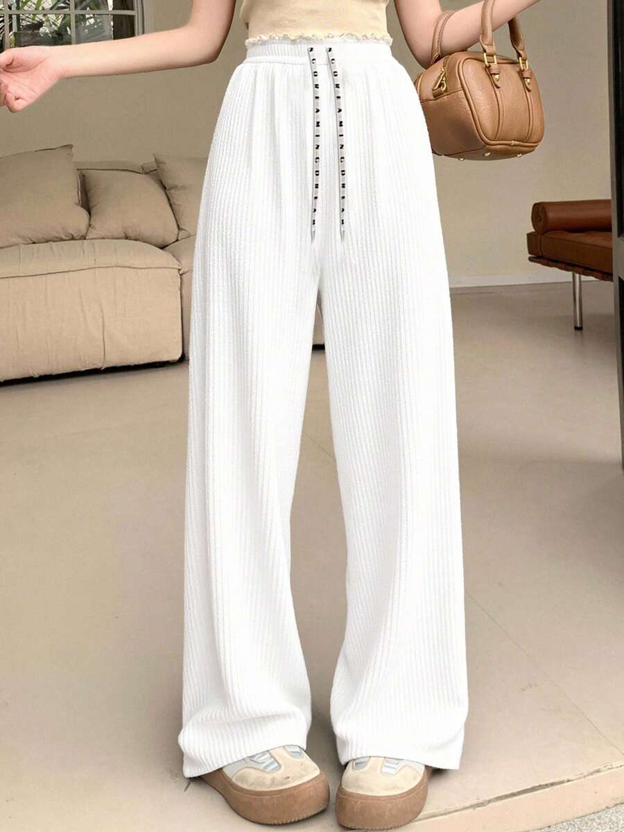 Pantalón Largo de Mujer Corte Comfort Casual - Blanco - Ver 1