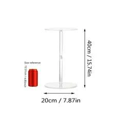 1pc Acrylic Flower Stand, Transparent Column Vase Holder - Geometric Center Decor For Wedding, Tabletop Flower Rack, Outdoor Decoration, Home Gathering, Wedding Party Decor, Silk Flower Arrangement Wedding Stage Decor, Home Floral Stand