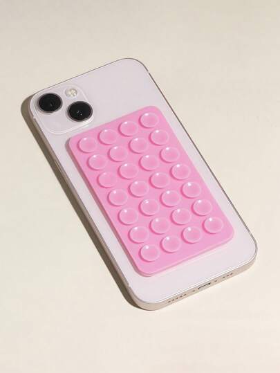 قطعة واحدة من 28 قطعة من أكواب شفط السيليكون للهاتف المحمول لصور السيلفي ومقاطع الفيديو، جراب قوي، متوافق مع IP - وأندرويد، حامل سيليكون لاصق، مناسب للمكياج، واستخدام VLOG لتصوير السفر، هو أداة تسجيل فيديو وتصوير مثالية