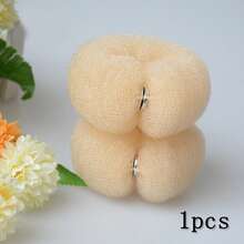 1/3 件甜甜圈发髻制作器、马尾辫固定器、17 厘米 DIY 发泡甜甜圈造型发髻制作器、发型配件、返校、旅行度假必需品、女士发饰