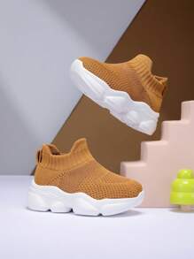 2025 New Style Children & Teenagers Casual Comfortable Shock-Absorbing Lightweight Breathable Low-Top Mesh Slip-On Sports Sneakers For Indoor Outdoor Walking Running