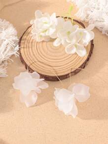 1 Pair Boho Style Colorful Flower Petal Earrings For Women, Suitable For Daily Wear Or Vacation