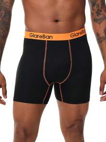 5pieces Set Mid-Long Boxer Shorts Men Hight Quality Underwear Male Underpants For Men Homme Boxershorts Slips Soft Panties Brand Briefs - 黑色 - 查看 6