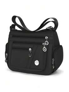 新款牛津布男士斜挎包，大容量斜挎包 - 彩色 - 查看 13