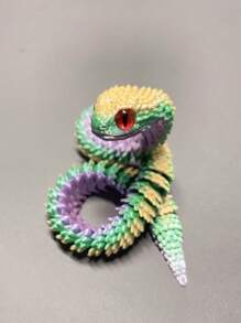 3D Snake Toy With Movable Joints, Lifelike Crawling Animal Snake In Various Colors, Ideal Gift (Eye Color Random)