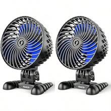 2 Pack USB Desk Fan,  Table Fan With CVT Variable Speeds,  Quiet Portable,  Desktop Mini Personal Fan For Room,  Home,  Office