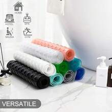 New Bathtub Mats For Shower Tub, Extra Long Non-Slip 39 X 16 Inch Bath Mat  Drain Hol And Suction Cs, BathMat For Bathroom  Hine Washable (Clear Coral Pink)