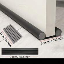 1pc Door Bottom Seal Strip Foam Leather Weatherproof Insulation Soundproof Door Draft Stopper