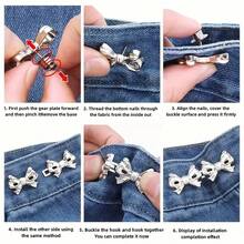 2/4/12 对可拆卸可调节带扣腰夹，适用于裤子/裙子，时尚装饰，防止暴露，适合夏季日常休闲使用，是节日的理想礼物