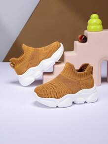 2025 New Style Children & Teenagers Casual Comfortable Shock-Absorbing Lightweight Breathable Low-Top Mesh Slip-On Sports Sneakers For Indoor Outdoor Walking Running