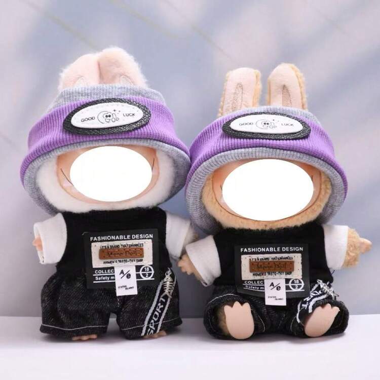 Vêtements Pour Poupée 17 Cm – Pull + Jeans Denim + Accessoires – Ensemble Kawaii – Tissu Extensible