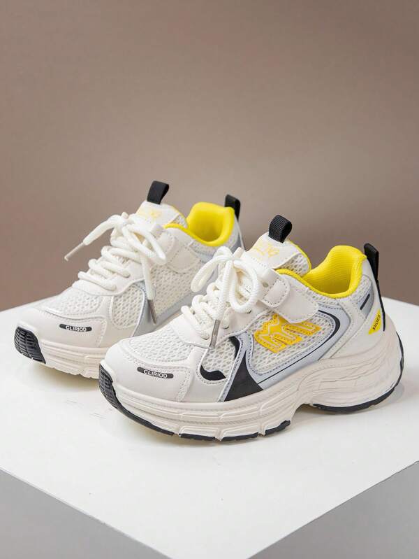 1 Pair Children Athletic Shoes, 2025, Four Season, Boys Casual Sports Shoes, New Design Soft Bottom High Elastic Outdoor Running Shoes For Girls