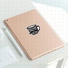 3-Zoll "Entweiche in die Einsamkeit mit 'Lesen, Tee trinken und sozialen Kontakt vermeiden' Vinyl-Aufkleber - perfekt für Introvertierte, Bücherwürmer und Teetrinker; ideal für Laptops, Tagebücher und Kaffeebecher; eine humorvolle Ergänzung zu Literatur-, Entspannungs- und Selbstpflege-Aufkleber-Sammlungen"