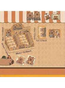 1/3 piezas Llavero con forma de cápsula de Capibara - Diseño de oso de dibujos animados lindo, favor de fiesta amarillo duradero adecuado para decoraciones al aire libre, accesorios para mochilas, regalos para amigos, maestros, empaque de calidad, lindo pequeño regalo