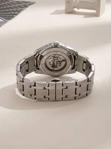 CASIRUI 1pc Automatic Mechanical Stainless Steel Watch Band Men's Watch, Luxurious CASIRUI
