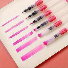6pcs/Set 19cm Watercolor Painting Pens, Water-Storing Painting Brushes, Water-Dipping Drawing Brushes - Sets - View 6