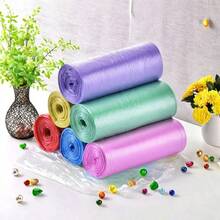 75PCS Garbage Bags, Various Colors, Kitchen Garbage Bags, Indoor Household Simple Garbage Bags, You Can Choose The Color Of The Garbage Bag, Portable Household Garbage Bag