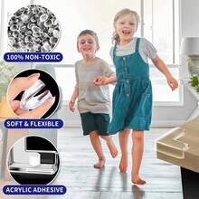 4/6/8/10/12/14/16/20/22/24个装儿童安全护角 - 硅胶边垫，家具保护套，适用于桌子、椅子、床 - 透明设计，节日礼物，预防伤害，无缝贴合，持久耐用