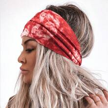 Faixas de cabelo natalinas em estilo boêmio, modernas, europeias e americanas. Conjunto com faixa, presilha e elástico de cabelo. Ideal para faculdade, Halloween, estilo boêmio, com estampa tie-dye. Faixa larga para cabeça, perfeita para yoga ou esportes. Colorida e estampada. Acessórios de cabelo para cuidar da pele, adequados para cabelos longos e curtos. Linda e versátil. Bandana feminina macia e confortável.