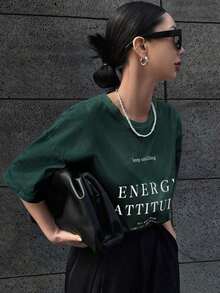 Women T-Shirts - 綠色 - 查看 1