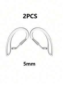 6 件 Airpod-S 耳钩无线耳机，防丢失透明硅胶耳钩，硅胶耳塞支架 - 安全贴合耳钩盖，适用于 Air Pods Pro 和 Air-Pods Pro 耳塞 - 保护壳采用柔软握把和紧凑设计，保持活跃舒适：非常适合运动和日常使用