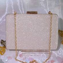 Women Glitter Crossbody Bag/Wallet For Party/Banquet/Wedding - Rượu sâm banh - Xem 1
