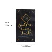 4,75" X 2,75"/12,06 cm X 6,99 cm Karty Tarota Golden Journey z książeczką, gra wróżbiarska, karta wróżbiarska