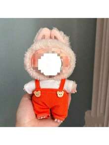 17厘米毛绒玩偶服装套装（仅衣服）适合第一代和第二代ForLABUBU毛绒玩偶，坐姿派对服装，（不含鞋子）