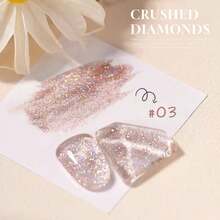 10ml夏季美甲冰透明红白蓝粉色高密度闪光凝胶指甲油2025新款超闪美白流行凝胶美甲沙龙美甲用品 - 彩色 - 查看 6