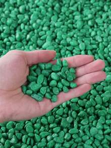 Multicolor Decorative Pebbles - 0.6-0.9 Cm | Artificial Rainbow Stones Suitable For Indoor Plants, Outdoor Landscaping And Holiday Decor (Red, Green, Blue, Yellow, Pink, Mixed Color) - Great For Patio, Potted Plants, Bathroom, Aquarium And Mini Landscape, Holiday Decor | Natural Appearance | Aesthetic, Garden Decoration