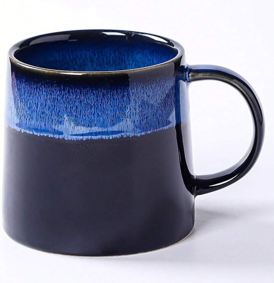 Large Ceramic Coffee Mugs, 20 - And Microwave Safe (Blue Green)-Holidaygift - 天藍色 - 查看 1