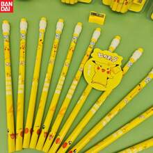 1pc/12pcs Bandai, Stationery, Pencil, Cartoon Pencil, Kawaii Student Stationery, Back To School Stationery, School Supplies, School Office Home Furnishings, Gifts, Perfect Party Gifts&Birthday Surprise Gifts, Ideal For Christmas, Halloween, Thanksgiving Gifts.