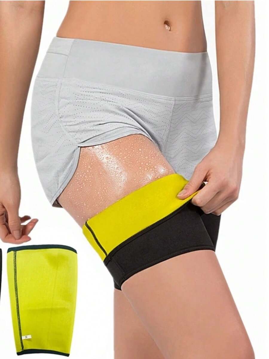 1 Pair Neoprene Thigh Slimmer Trimmer Compression Leg Sleeve Band Unisex Sports Workout Gym Accessories