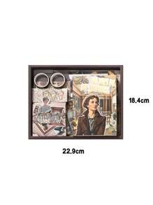 147 Stücke Vintage/Retro Scrapbooking dekorative Aufkleber, Slow Living Serie, geeignet als Geschenk, für Büro, Zuhause, Markierung, Etiketten, Klassenzimmer, Unterhaltungsspielzeug, Schülerplaner DIY kreative vintage Dekorationsaufkleber, Schulmaterial, Schulanfang