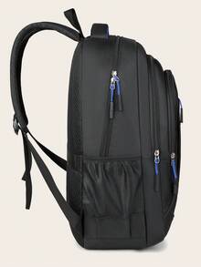 简约纯色大容量背包，带多个隔层，轻便旅行背包，非常适合毕业生、女生、新生、二年级学生、三年级学生、四年级学生、高中生、户外、旅行和返校、背包、轻便、便携、商务休闲、女生、女大学生、办公室、大学、初中、高中、工作、商务、通勤、体育场、运动、购物、度假