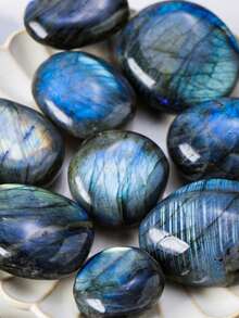 1 件天然月光石水晶手柄、拉长石原石矿物标本、宝石吊坠 - 彩色 - 查看 4