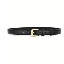 1pc/2pcs-Fashionable Women Belt With Metal Buckle, Suitable For Various Festivals, Parties And Casual Occasions